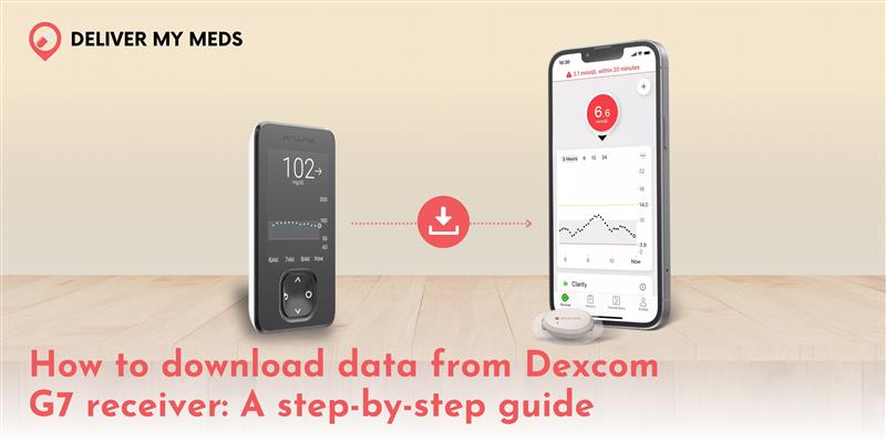 How to download data from Dexcom G7 receiver